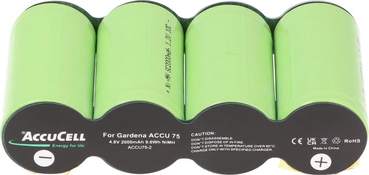 Actual product image AccuCell Akku Gardena ACCU 75, ACCU75 mit Lötfahnen