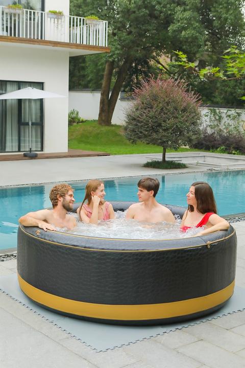 Produktbild PureHaven aufblasbarer Whirlpool 204x204x70 cm für 6 Personen selbstreinigend inkl. Filterkatuschen (6 Pers.)