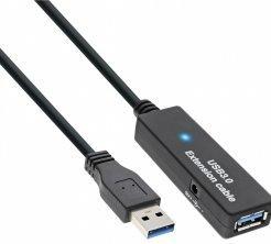 Image du produit InLine USB 3.0 extension active mâle A vers femelle A noir 5m (5 m, USB 3.2 Gen 1)