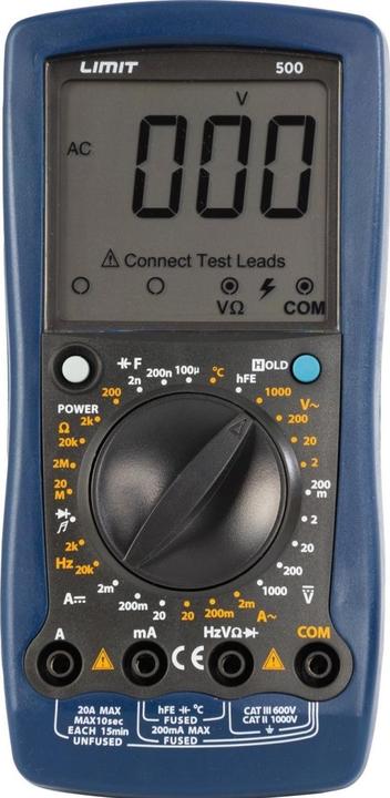 Immagine prodotto Limit Universaliųjų Skaitmeninių Materių Riba 500 (CAT II 1000V, CAT III 600V)