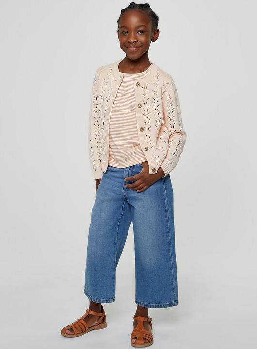 Produktbild La Redoute Collections Strickjacke mit Knopfverschluss und Ajourmuster (158)