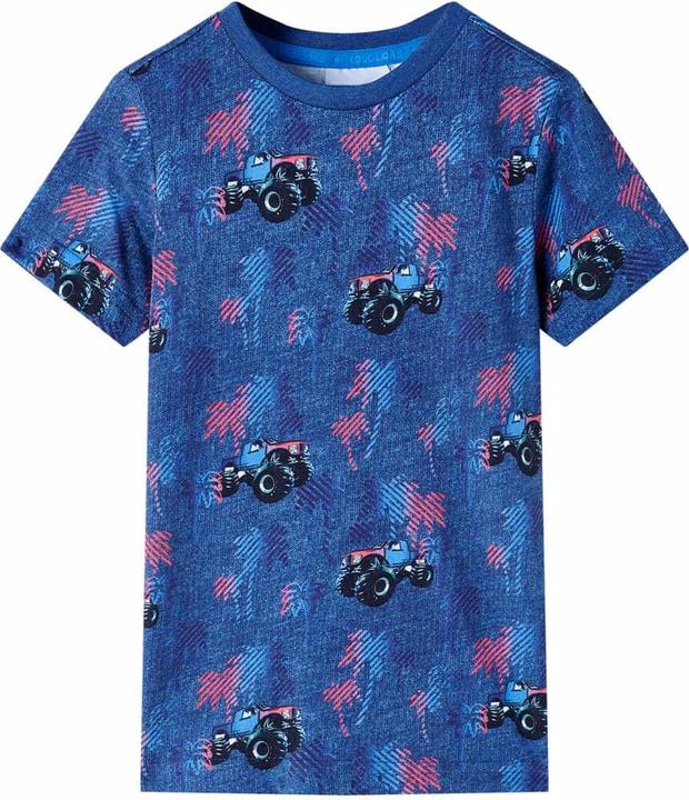 Immagine prodotto VidaXL Maglietta da bambino blu scuro melange 116,Materiale: 100 (116)