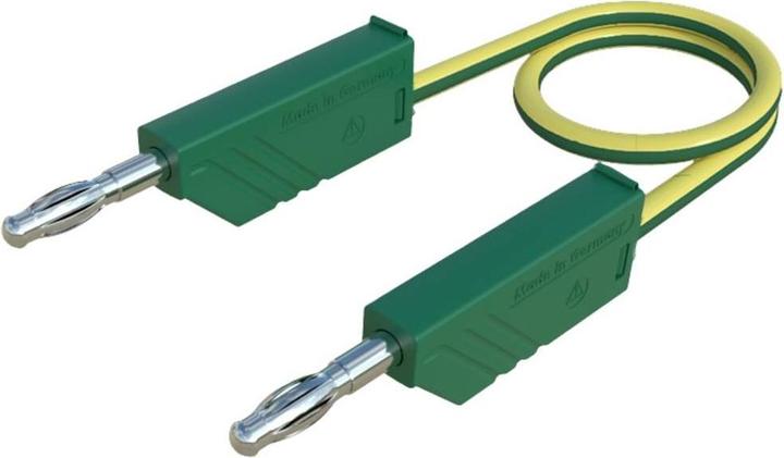 SKS 4mm PVCmeasuring lead stackable plug on both sides 25mm 25 cm