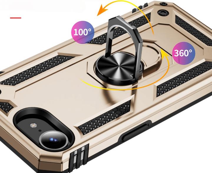 Actual product image Cover-Discount iPhone 16e - Robustes Back Cover mit Kickstand (Apple iPhone 16e)