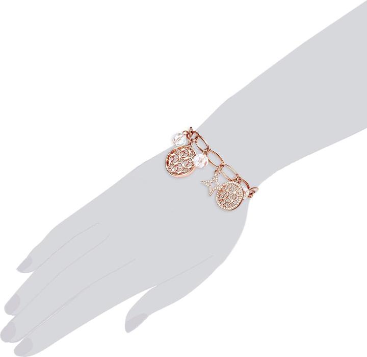 Immagine prodotto Lulu & Jane Stella da donna in metallo, lega e vetro oro rosa 17,5 cm di lunghezza base + 4,0 cm di estensione (17.50 cm, Lega metallica)