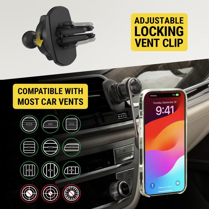 Actual product image Scosche magicMOUNT ELITE CHARGE 3-in-1 - Innovative magnetic