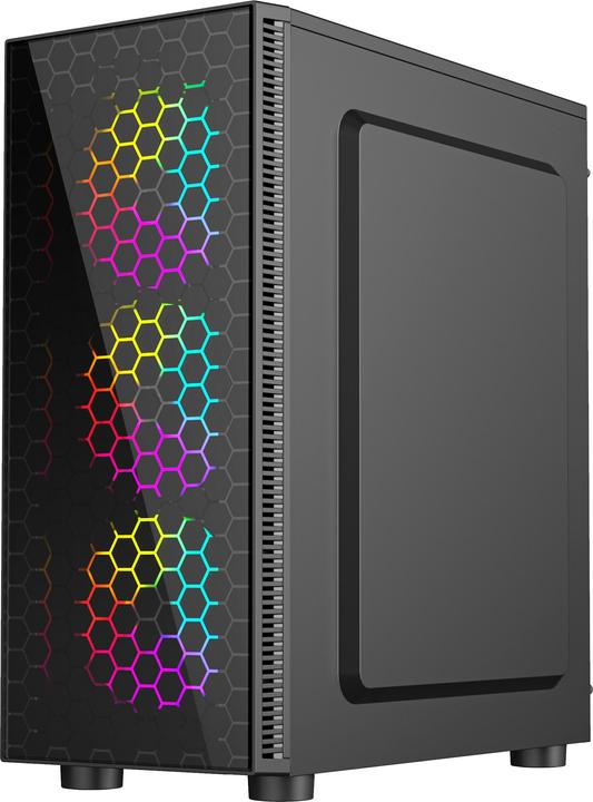 Actual product image Gembird Gaming ARGB case Fornax 500 bl (uATX, ATX, Mini-ITX, mATX)