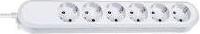 Image du produit Bachmann Bloc multiprise Smart 6x blanc 5m 5,0 m câble d'alimentation, vissé (vis réutilisables) reconnecter (6 x, CEE 7/3, 5 m)