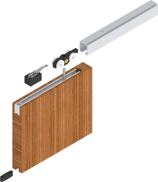 Productafbeelding Helm Schuifsysteem 140 ME-A 140 kg Houten deuren vanaf 35 mm Complete set