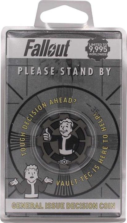 Actual product image Fanattik Fallout Sammelmünze Decision Black & White Limited Edition