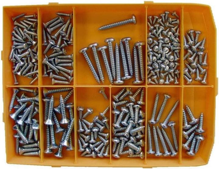 BestaPac Assortimento di viti per lamiera (247 Viti per pezzo)