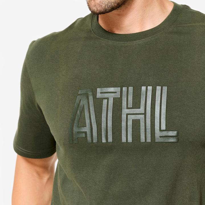 Actual product image Domyos T-Shirt Herren Baumwolle Regular - khaki (M)