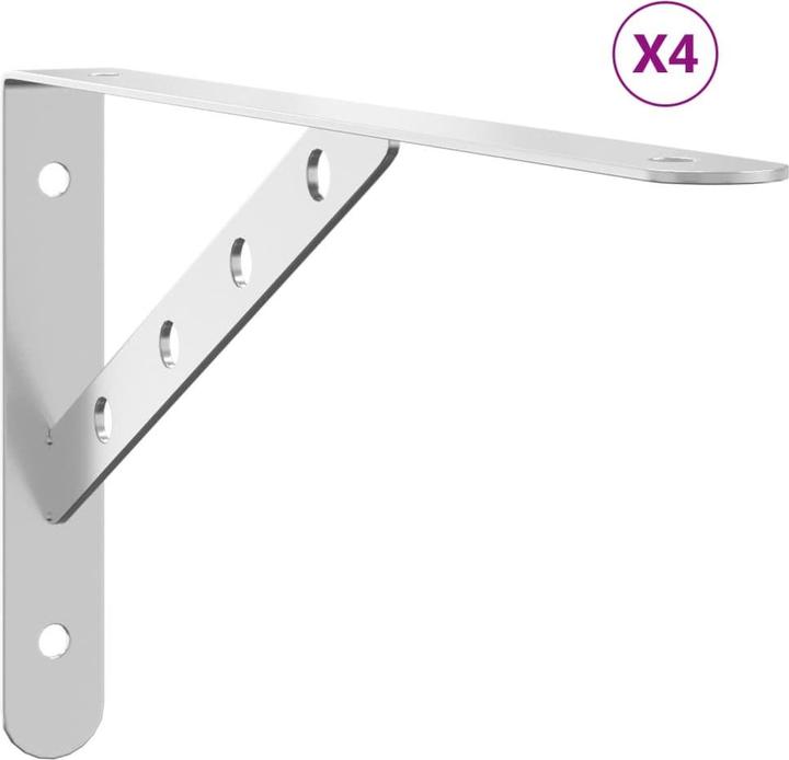 Produktbild VidaXL Regalträger 4 Stk. Edel