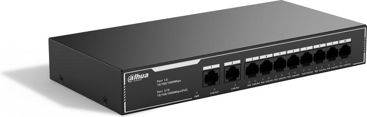Immagine prodotto Dahua Switch It Dh-Sg1010lp Switch Gigabit Economico A 10 Porte Con 8 Porte Poe (10 Porti)