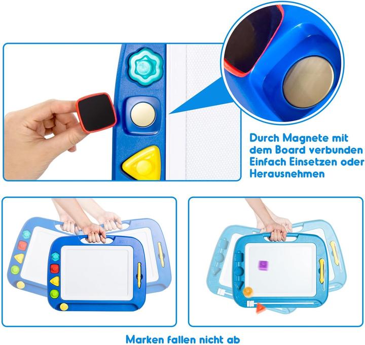 Produktbild Activity Board Grosse Magnetische Maltafel Zaubertafel, 42x32cm Zeichentafel Zaubermaltafel Malbrett mit 4 Form