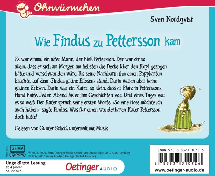 Actual product image How Findus came to Pettersson (CD) (Sven Nordqvist, German)