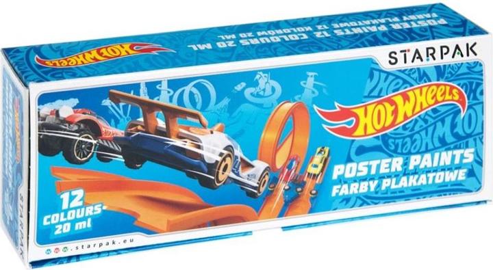 Produktbild Starpak Plakat malt 12kol / 20ml Hot Wheels Folie (Mehrfarbig, 20 ml)