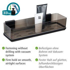 Image du produit Wenko Vacuum-Loc® Maxiablage Mod. Quadro Schwarz Befestigen ohne Bohren