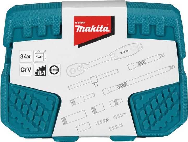 Actual product image Makita Ratchet and bit set (T27, T10, T15, T20, T8, T25, T30)