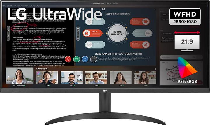 Image du produit LG UltraWide 34WP500-B (2560 x 1080 pixels, 34.10")