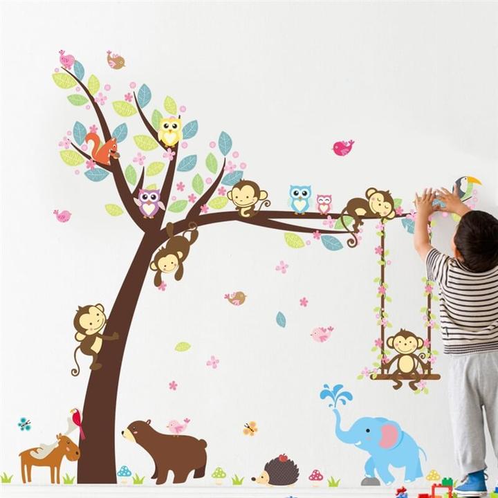 Immagine prodotto Cover-Discount Adesivo da parete tatuaggio adesivo scimmia (116 cm x 104 cm)