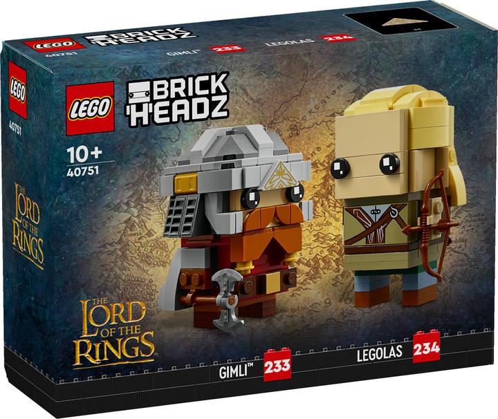 Produktbild LEGO Herr der Ringe Legolas und Gimli (40751, LEGO Brickheadz)