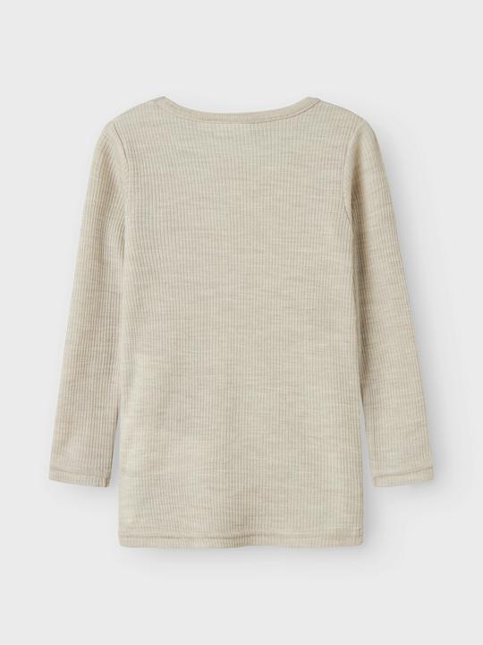 Actual product image Name it Nmnwax Wool Rib Ls Top Noos (122)