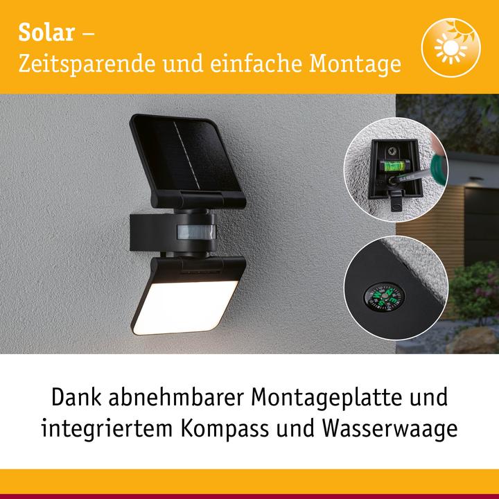 Image du produit Paulmann Lèche-mur solaire Lesly (1600 lm, IP65)