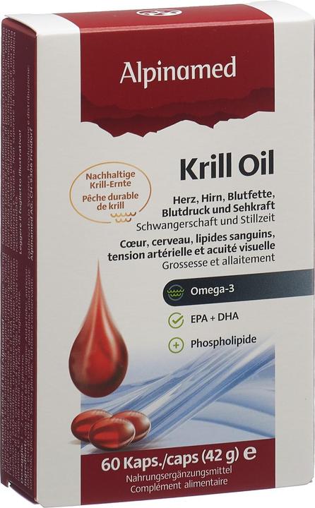 Alpinamed Krill Oil Kapseln (60 Stück, Kapseln, 80 g)