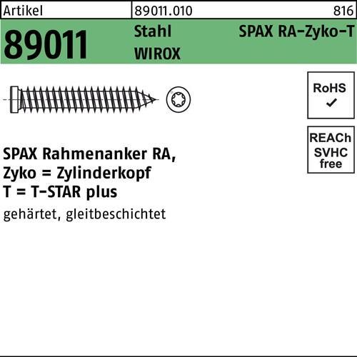 Energie-Label Spax Rahmenanker mit Zylinderkopf ®-RA (100 Schrauben pro Stück)