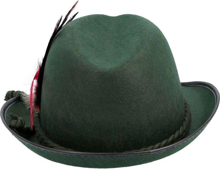 Image du produit Boland Oktoberfest chapeau tyrolien Walter avec cordon et plume