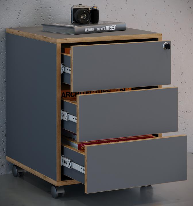 Produktbild VCM Büro Rollcontainer Salia 3 Schublade (50 x 42 x 45 cm)