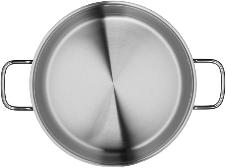 Produktbild WMF Kochtopf Fleischtopf Induktion 24cm Glasdeckel Diadem Plus Edelstahl 18/10 (24 cm, Kochtopf, Edelstahl)