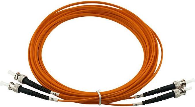Actual product image BlueOptics Duplex fibre optic patch cable ST-ST Multimode OM1 15 metres (15 m)