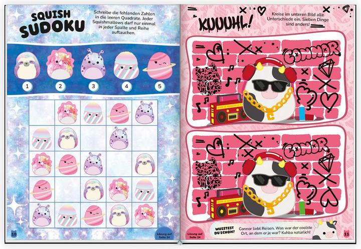 Produktbild Squishmallows - Basteln, Malen, Rätseln (mit über 100 Puffy