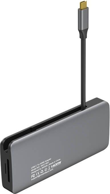 Immagine prodotto Mokin 10 in 1 Hub adattatore da USB-C a 3x USB 3.0 + ricarica USB-C + HDMI + audio + VGA + 2x RJ45 + (USB-C, 10 Porti)