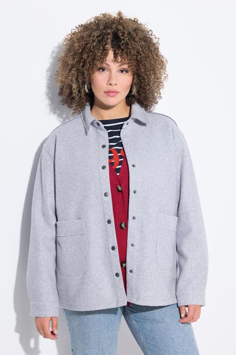 Produktbild Ulla Popken Shaket, Oversized, Hemdkragen, Langarm (62)