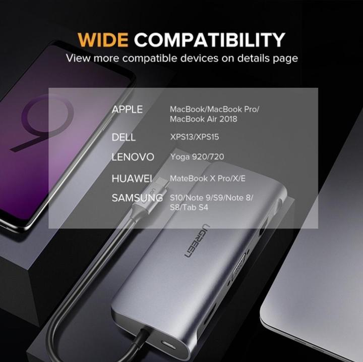 Immagine prodotto Ugreen 9 in 1 Hub (USB-C, 9 Porti)