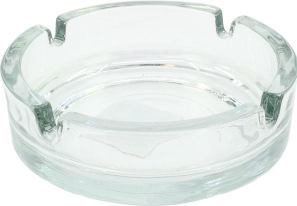 Best Choice Ashtray glass 10.5x3cm transparent