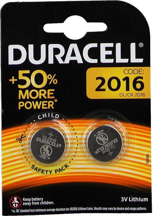 Produktbild Duracell Knopfzellen (1 Stk., CR2016, 72 mAh)
