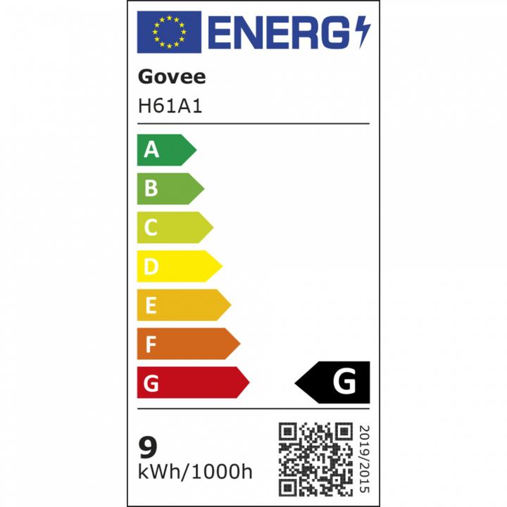 Label énergétique Govee Lumière fluorescente RGBIC Rope (Multicolore, 200 cm, Intérieur)