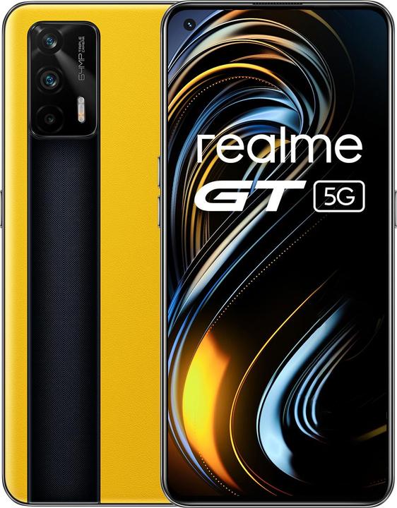 realme GT 5G 16 3 cm (6.43 ) Dual SIM Android 11 USB Type-C 12 GB 256 GB 4500 mAh Yellow (256 GB, Yellow, 6.43", Dual SIM, 64 Mpx, 5G)