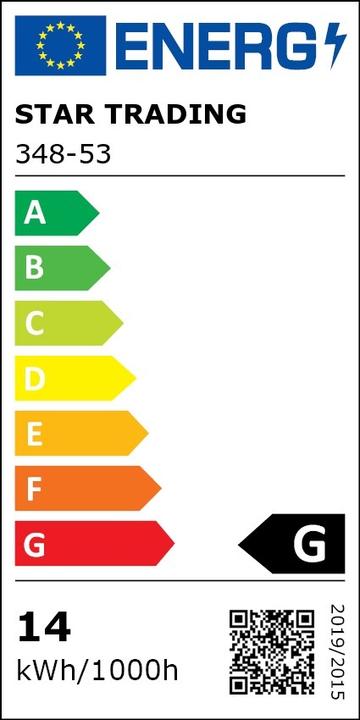 Label énergétique Star Trading Ampoule LED G53 AR111 Spotlight Basic (G53, 13.50 W, 1075 lm, 1 x, A)