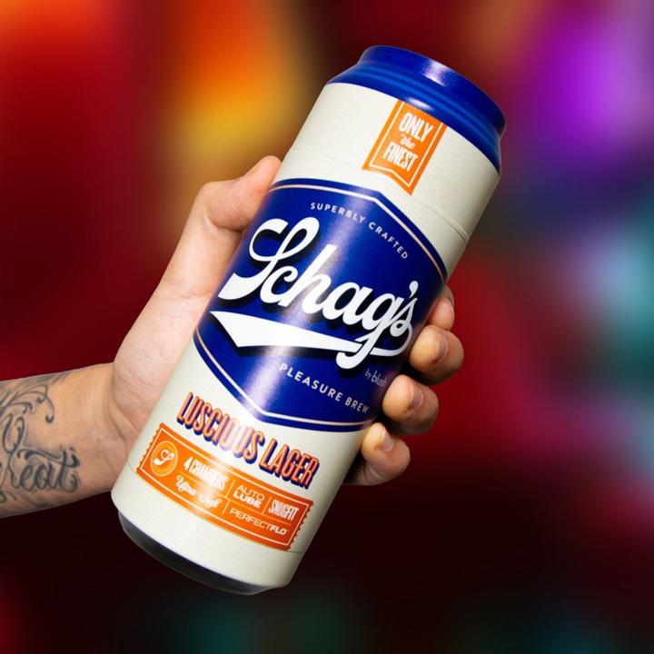 Actual product image Blush Schag’s Luscious Lager Masturbator Frosted