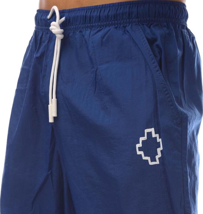 Actual product image Marcelo Burlon Mens Tempera Nylon Cross Jogging Bottoms (M)
