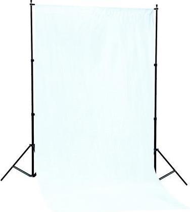 Linkstar Hintergrundsystem BSK-2016W + Weisser Stoff (20 cm, 160 cm)