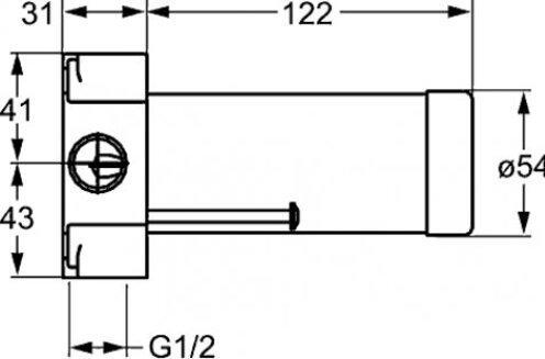 Actual product image Hansa flush-mounted installation body for multi-way changeover