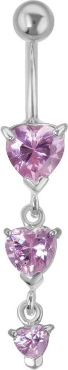 Image du produit Bijouteria Piercing nombril (Acier chirurgical 316L, Cristal Premium)