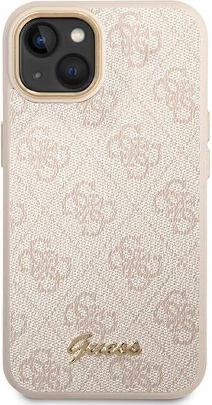 Produktbild Guess GUHCP14MHG4SHP iPhone 14 Plus 6,7" różowy/pink hard case 4G Vintage Gold Logo (Apple iPhone 14 Plus)