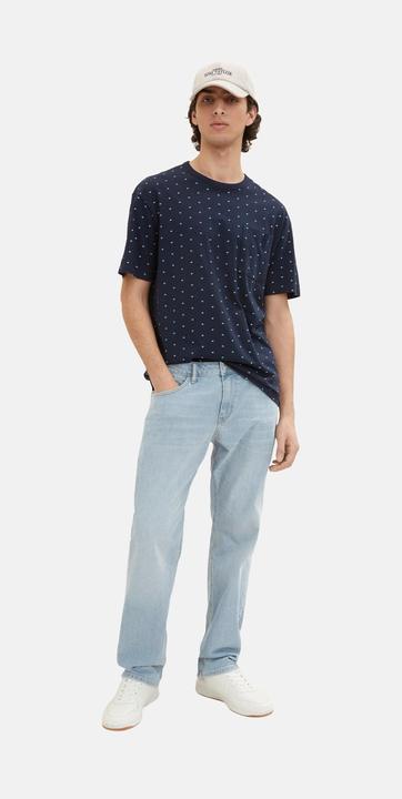 Actual product image Tom Tailor T-Shirt Kurzarmshirt gepunktet mit Brusttasche (S)
